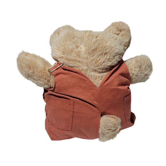Vintage 80s Furskin Dudley Bear 22 inch Plush Xavier Roberts Overalls Boots Toy - Picture 3 of 15